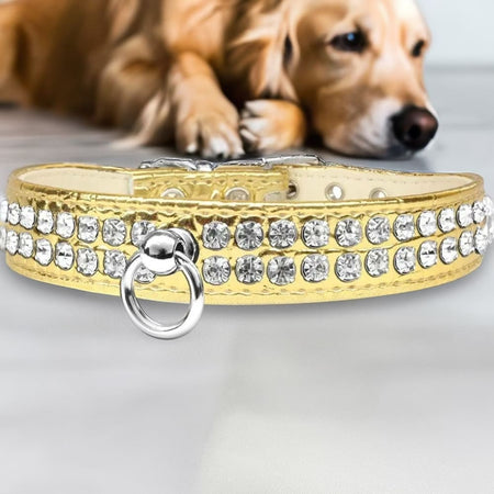Style #72 Rhinestone Designer Croc Dog Collar - Dog Collars