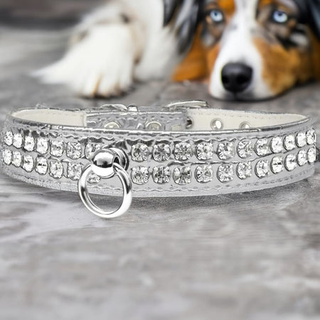 Style #72 Rhinestone Designer Croc Dog Collar - Dog Collars