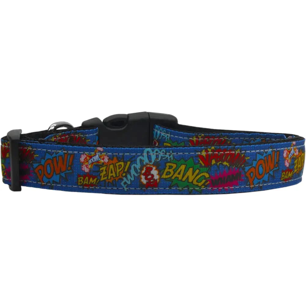 Superhero Sound Effects Nylon Cat Collar - Cat Collars