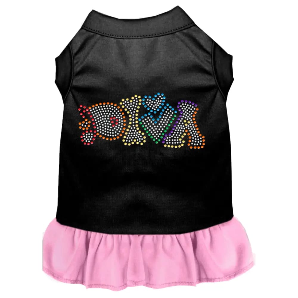 Technicolor Diva Rhinestone Pet Dress - Pet Dress