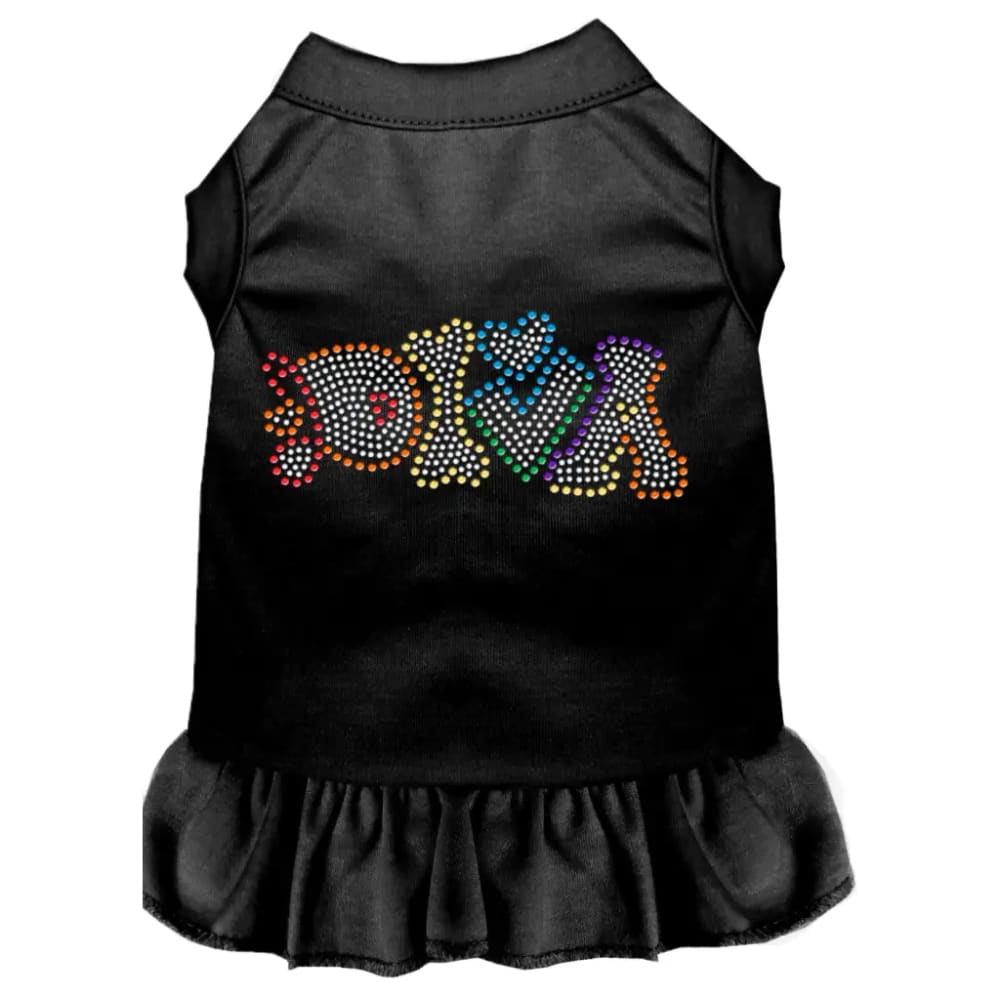 Technicolor Diva Rhinestone Pet Dress - Pet Dress