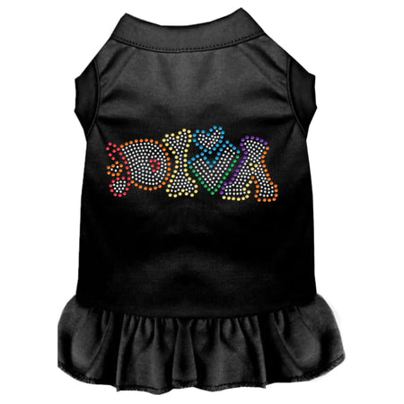 Technicolor Diva Rhinestone Pet Dress - Pet Dress