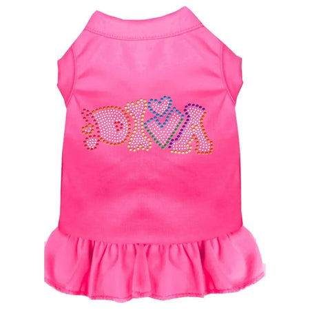 Technicolor Diva Rhinestone Pet Dress - Pet Dress