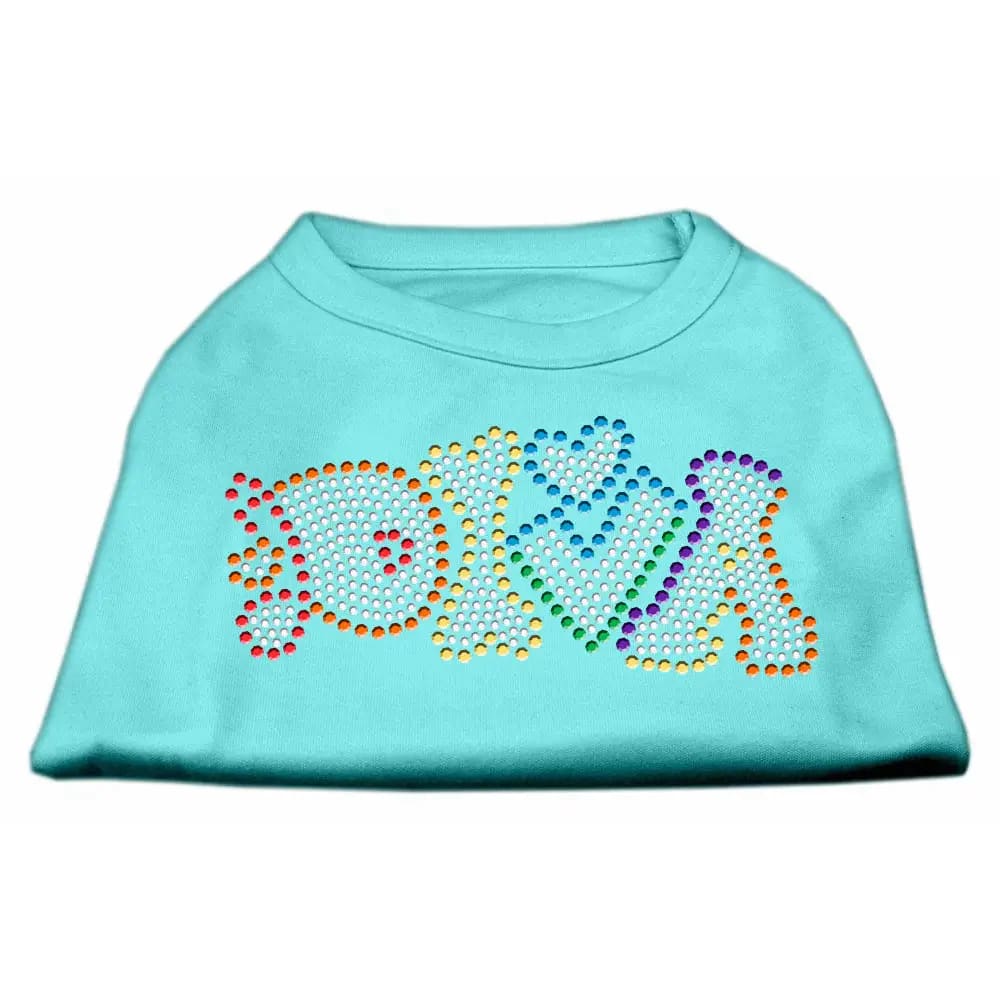 Technicolor Diva Rhinestone Pet Shirt - Pet Shirt