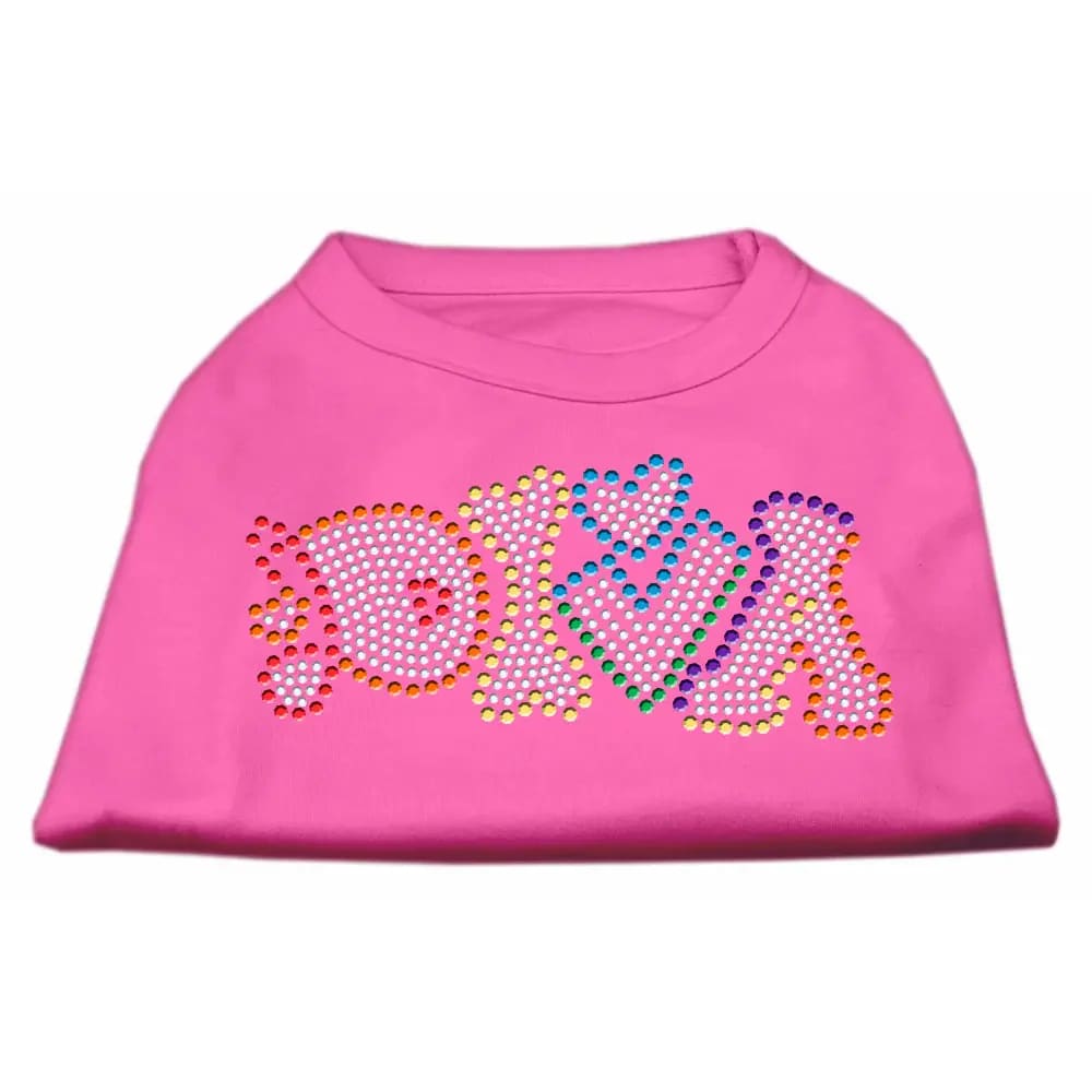 Technicolor Diva Rhinestone Pet Shirt - Pet Shirt