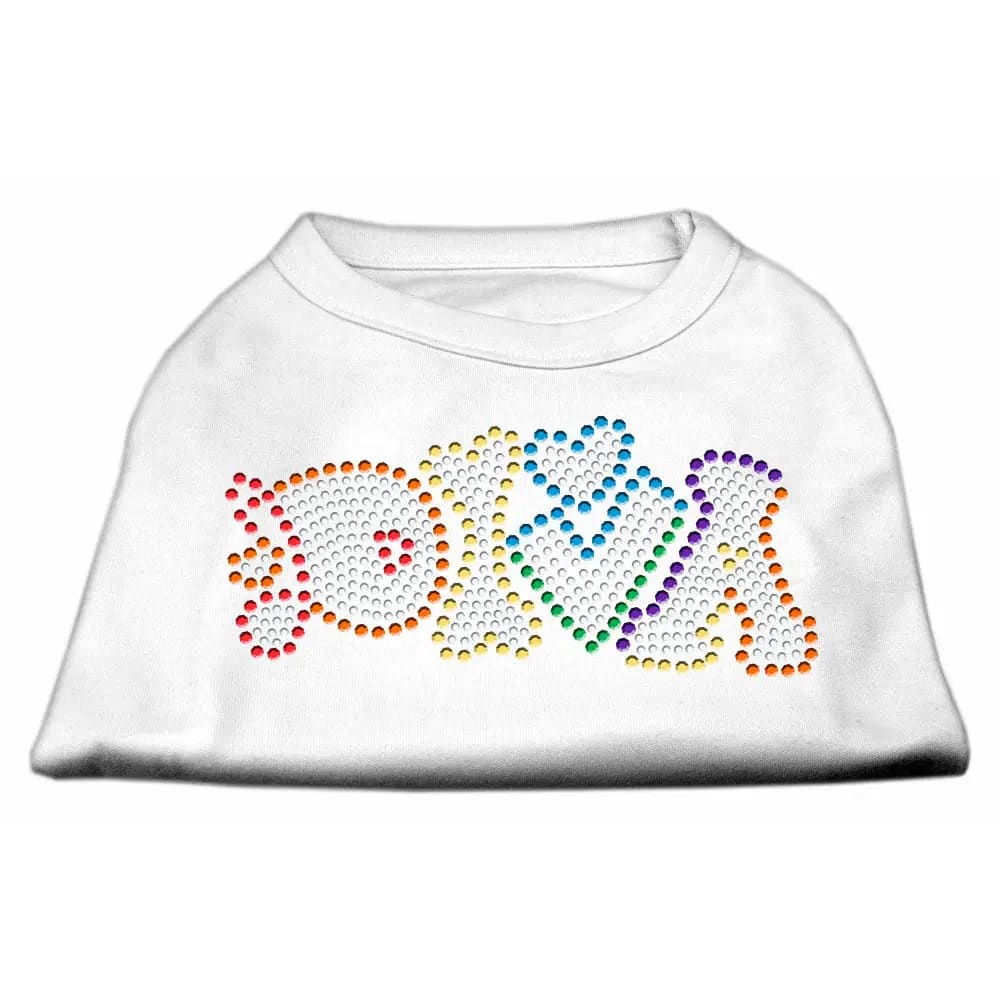 Technicolor Diva Rhinestone Pet Shirt - Pet Shirt