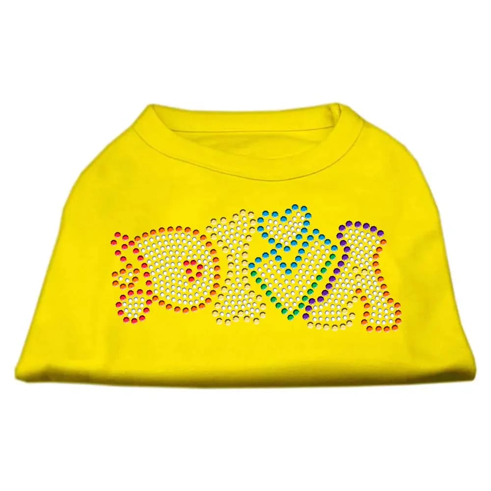 Technicolor Diva Rhinestone Pet Shirt - Pet Shirt