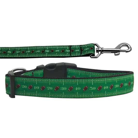 The Shortest Yard Football Nylon Dog Collar & Leash - Dog