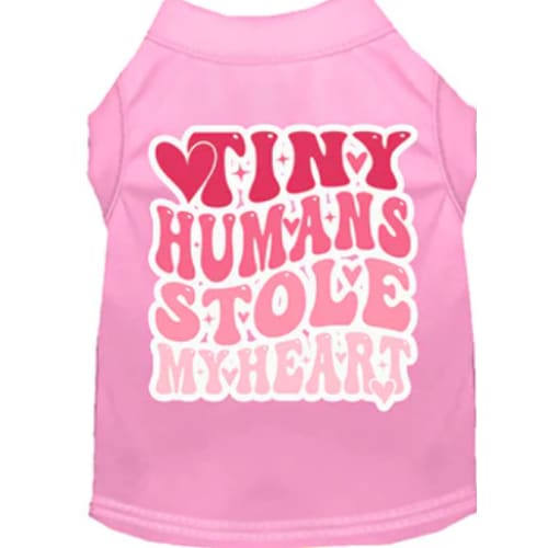 Tiny Humans Stole My Heart Screen Print Pet Shirt - Screen