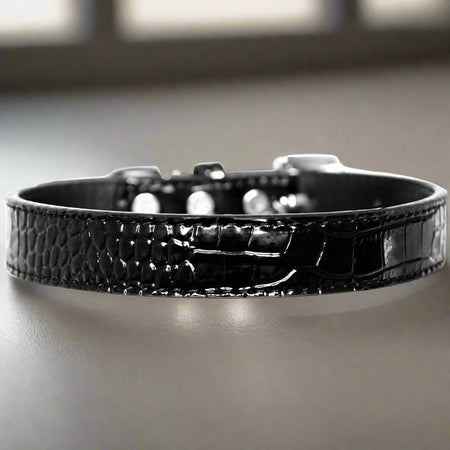 Tulsa Plain Croc Dog Collars - Dog Collars - Designer Croc