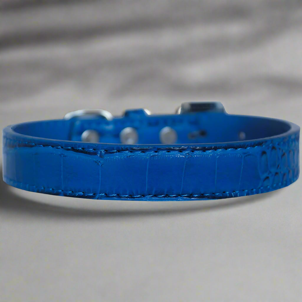 Tulsa Plain Croc Dog Collars - Dog Collars - Designer Croc
