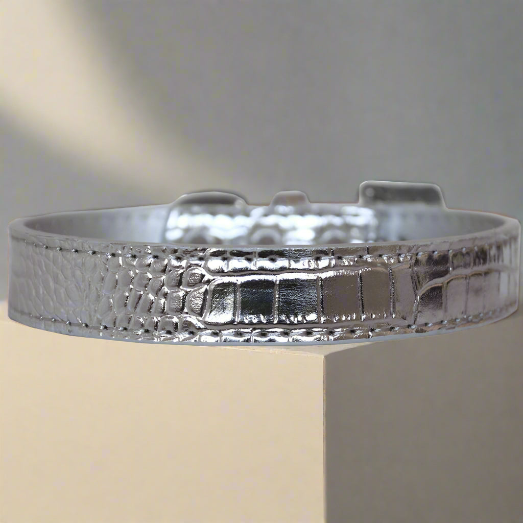 Tulsa Plain Croc Dog Collars - Dog Collars - Designer Croc