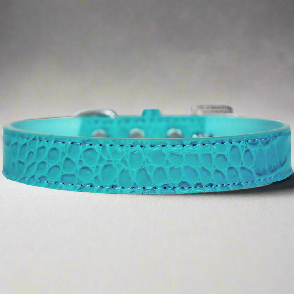 Tulsa Plain Croc Dog Collars - Dog Collars - Designer Croc