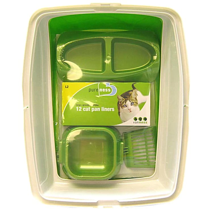 Van Ness Cat Starter Kit with Litter Pan Cat Pan Liners