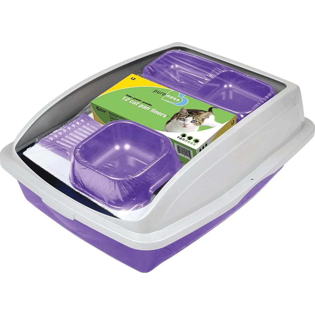 Van Ness Cat Starter Kit with Litter Pan Cat Pan Liners