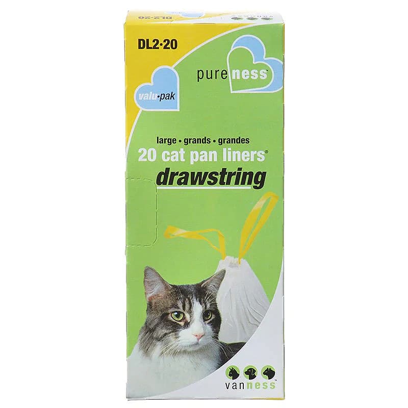 Van Ness PureNess Drawstring Cat Pan Liners - Litter Box