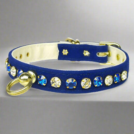 Velvet Deluxe Dog Collar - Dog Collars - Velvet