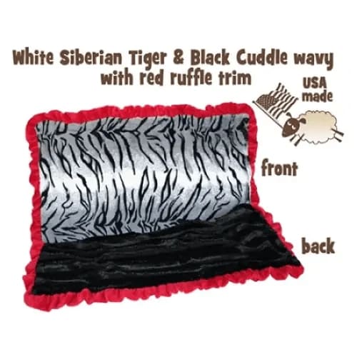 White Siberian Tiger Pet Blanket - Cuddle Blanket