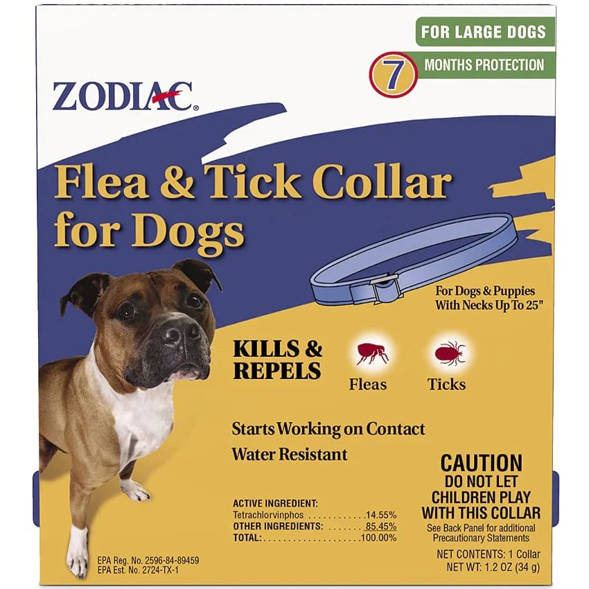 Zodiac Flea and Tick Collar for Large Dogs 3 Count